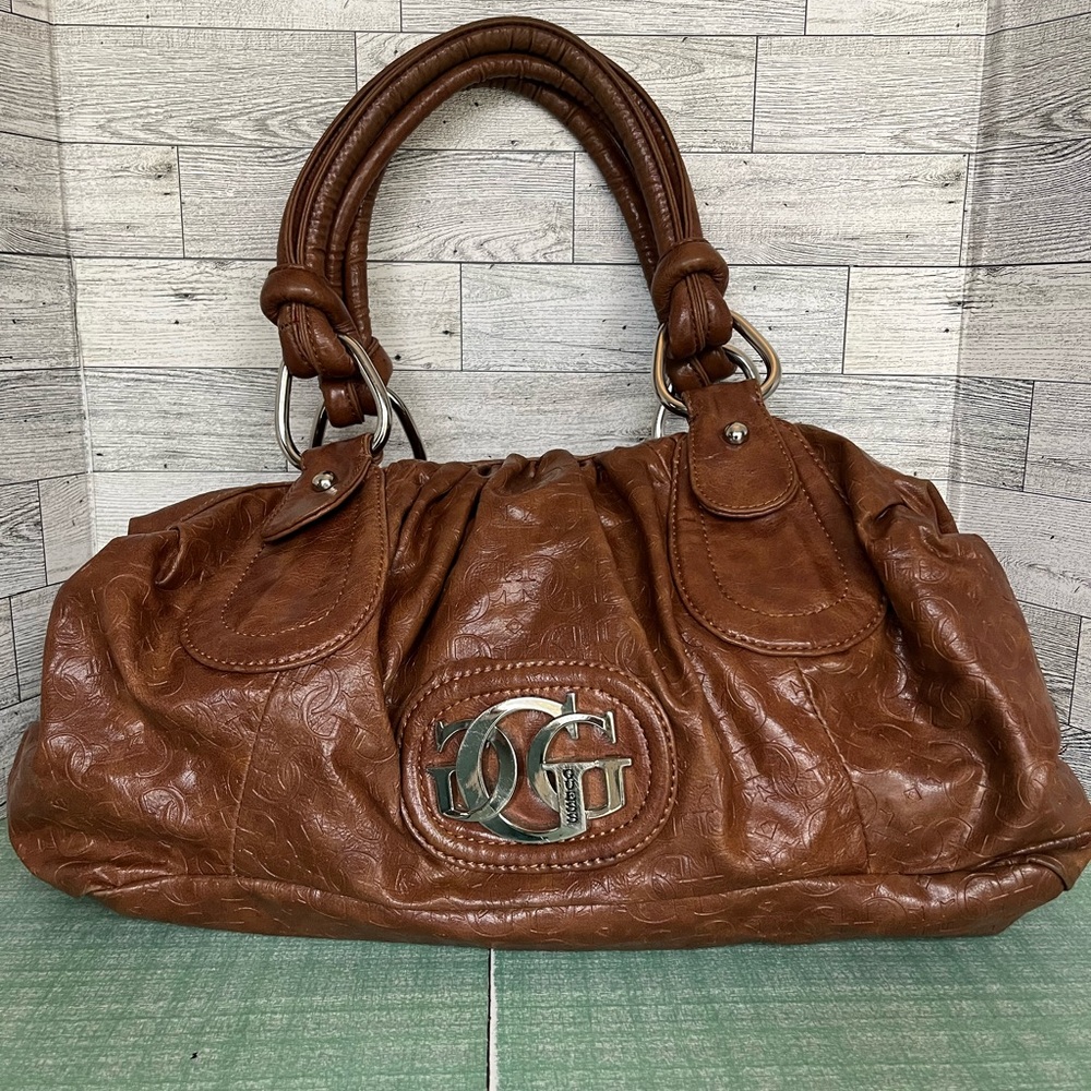 Vintage Y2K Brown Guess Hobo Shoulder Bag